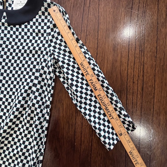 Kate Spade Kassia shift dress silk blend geo dot print size XS - Picture 15 of 16
